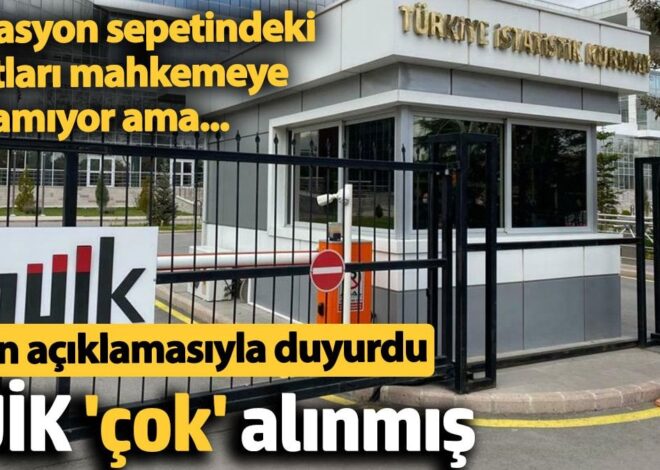 TÜİK çok alınmış. Basın açıklamasıyla duyurdular